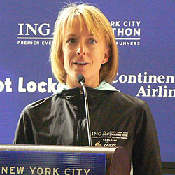 Deena Kastor at New York City Marathon Press Conference