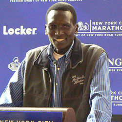 Paul Tergat at New York City Marathon Press Conference