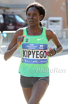 Sally Kipyego Runs Alone to 2nd Place