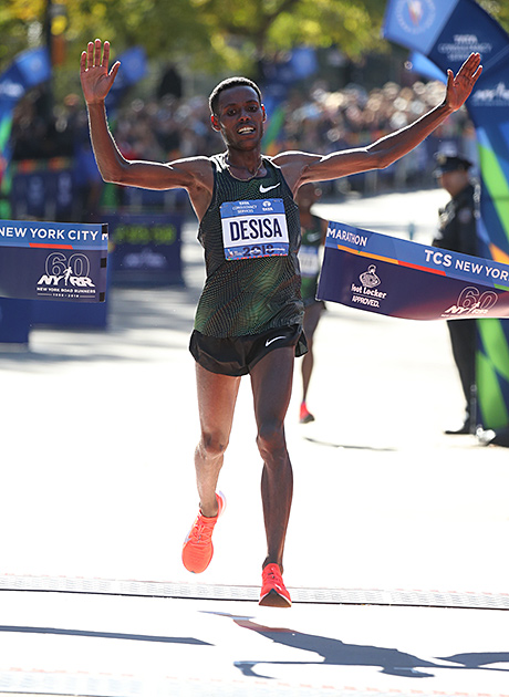 Lelisa Desisa Winning the 2018 New York City Marathon